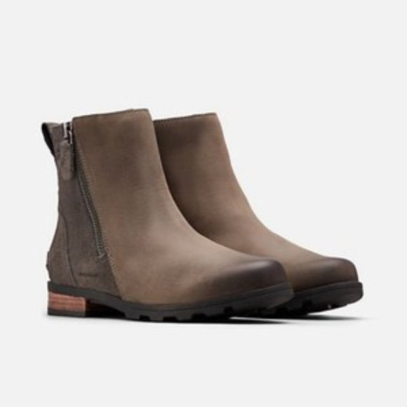 Sorel Shoes - Sorel Emelie Zip Waterproof Leather Ankle Boot 7.5